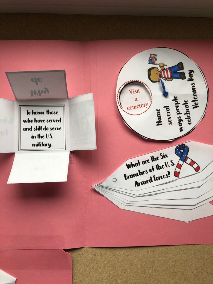 Veterans Day Activity Guide, Lapbook, and Coloring Pages