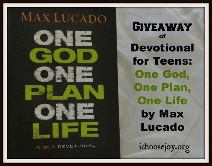 One God, One Plan, One Life Devotional