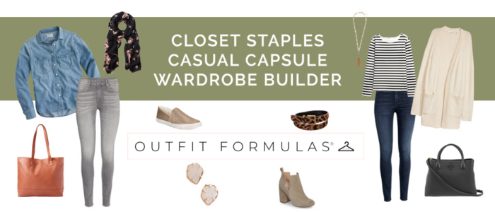 Closet Staples Casual Capsule Wardrobe Builder