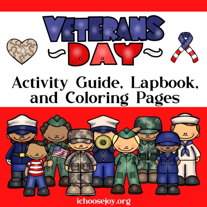 Veterans Day Activity Guide, Lapbook, and Coloring Pages