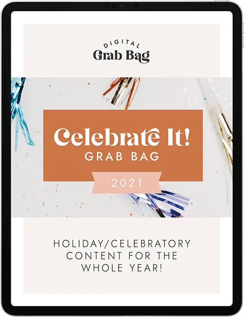 Celebrate It! Grab Bag for holiday teaching resources 
