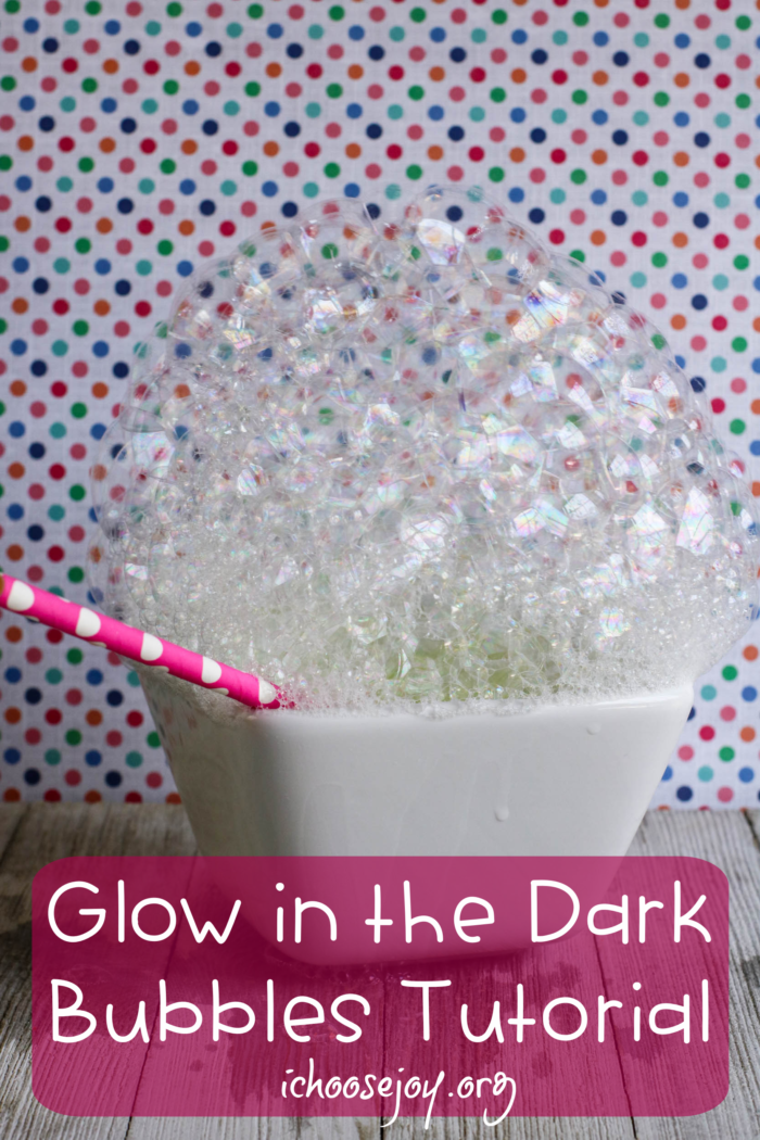 Glow in the Dark Bubbles tutorial