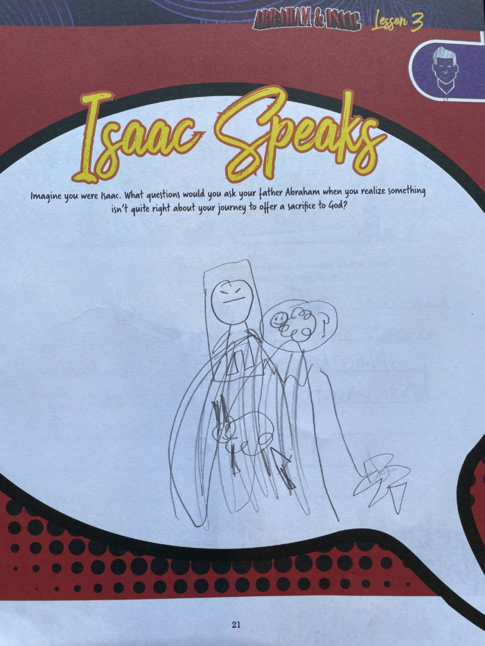 The Word in Motion review Isaac Speaks drawing