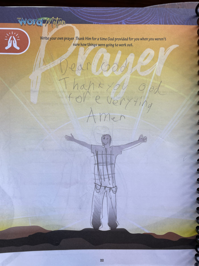 The Word in Motion review prayer 2.