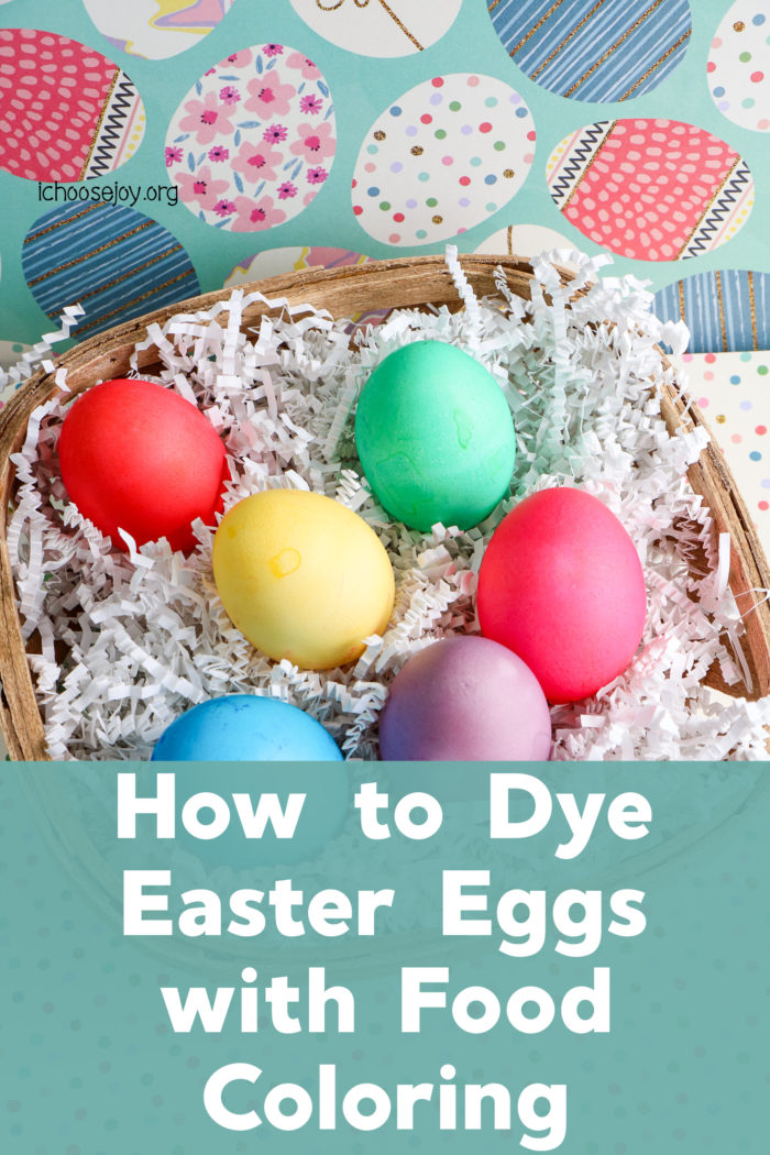 How to Dye Easter Eggs with Food Coloring