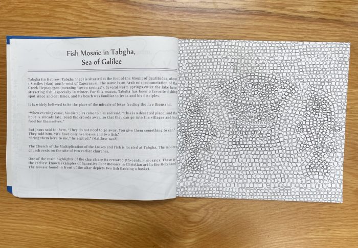 Fish Mosaic coloring page